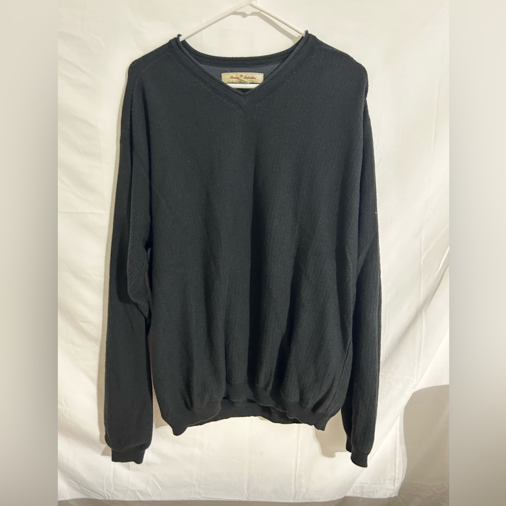 Tommy Bahama men’s navy blue pullover sweater size XL